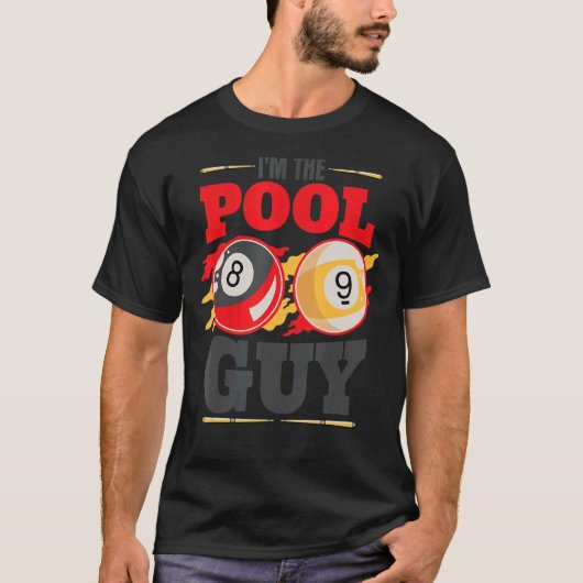 Im Typ Billiard Men Pool Player T-Shirt (Vorderseite)