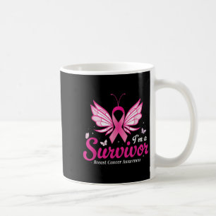 Im Überleben der Brustkrebsbewusstsein Frauen Kaffeetasse