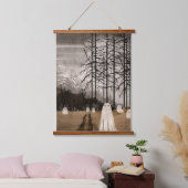 Im Unbekannten verloren Wandteppich Mit Holzrahmen (Schlafzimmer)