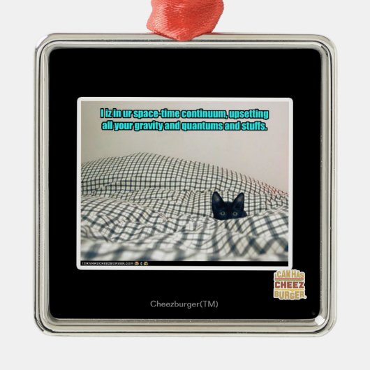 Im ur Raum-Zeit-Kontinuum Ornament Aus Metall (Vorne)