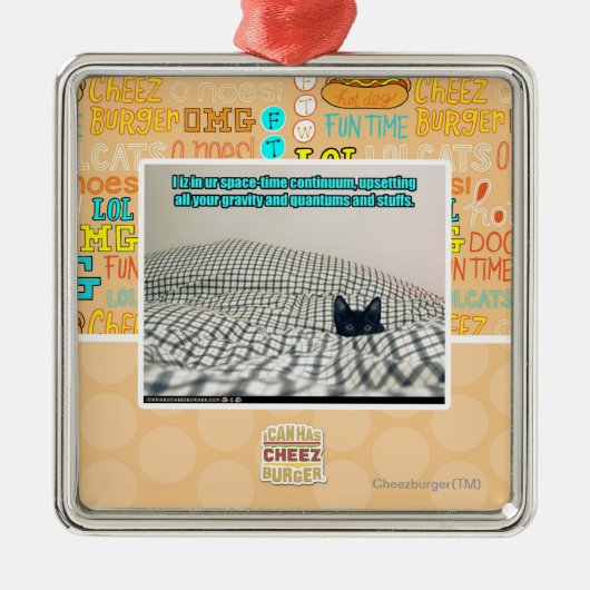 Im ur Raum-Zeit-Kontinuum Ornament Aus Metall (Vorne)