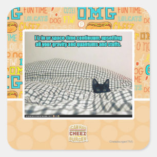 Im ur Raum-Zeit-Kontinuum Quadratischer Aufkleber