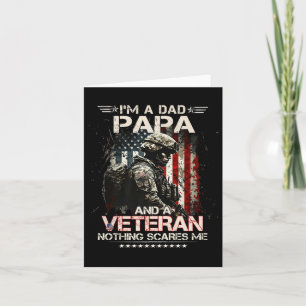 Im Vater Papa und Veteran Stolz Vater Military Fad Karte