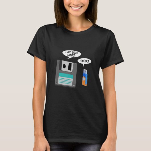 Im Vater USB Diskette IT Computer Geek Ne T-Shirt (Vorderseite)