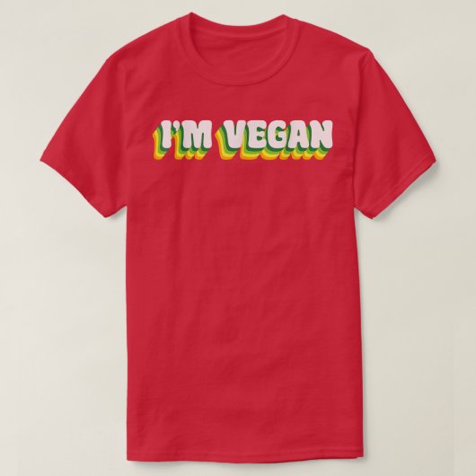 I'm Vegan World Vegetarian Day Veggies Plant Based T-Shirt (Design vorne)