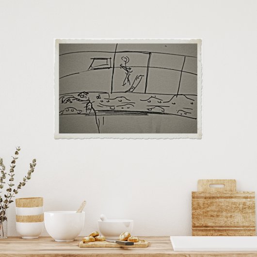 im Verkehr Poster (Küche)