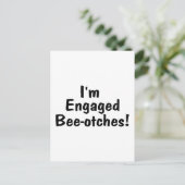 Im Verlobt Beeotches Ankündigungspostkarte (Stehend Vorderseite)