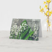 Im Verlust deiner Mutter Lily des Tals Karte (Gelbe Blume)