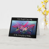 Im Verlust Ihres Beileids Elegant Karte (Gelbe Blume)