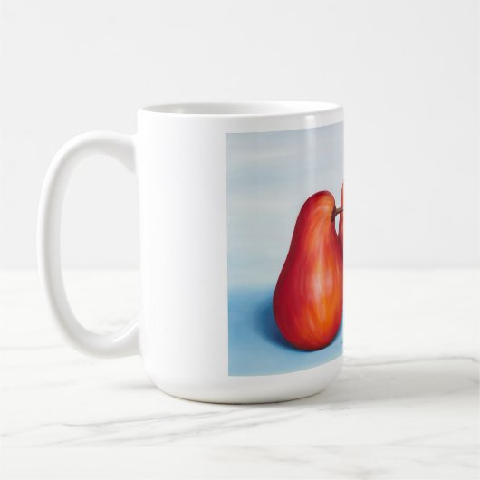"Im Vertrauen" Birnen-Tasse Kaffeetasse (Links)