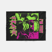 I'm Very Frank Funny Frankenstein Halloween Costum Fleecedecke (Vorderseite (Horizontal))