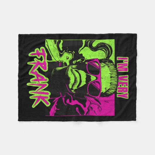 I'm Very Frank Funny Frankenstein Halloween Costum Fleecedecke (Vorderseite (Horizontal))