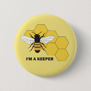 Im Viehhalter Rette der Bienenknopf Button