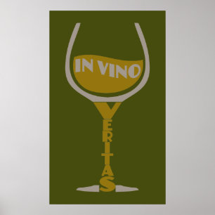 Im Vino-Veritas-Gewohnheitsplakat Poster
