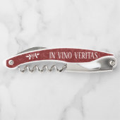 IM VINO VERITAS 'im Wein gibt es Wahrheit " Kellnermesser (Rückseite)