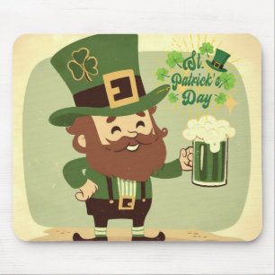 Im Vintage-Stil gehaltener St. Patrick's Day Mousepad