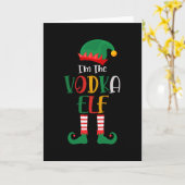 Im Vodka Elf passt Weihnachten Karte (Gelbe Blume)
