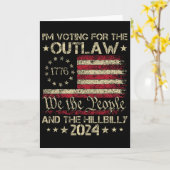 I'm Voting For The Outlaw And The Hillbilly Electi Karte (Gelbe Blume)