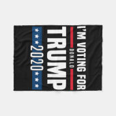 I'm Voting For Trump Election Fleecedecke (Vorderseite (Horizontal))