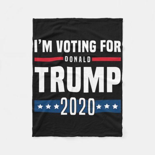I'm Voting For Trump Election Fleecedecke (Vorderseite)