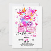 Im wahrsten Sinne des Wortes nur ein Girl INVITATI Einladung (Vorderseite)