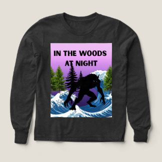 Im Wald bei Nacht Kinder Langarmshirt
