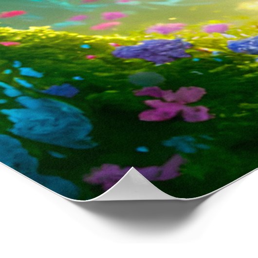 Im Wald erwachsen Poster (Ecke)