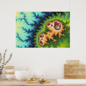 Im Wald - Fraktal Poster (Küche)