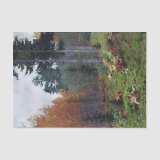 Im Wald im Herbst von Isaac Levitan Seidenpapier (Vorderseite)