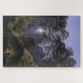 Im Wald im Mondschein - Friedrich Puzzle (Horizontal)