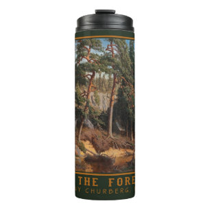 „Im Wald“ Kunst individuell Text Tumbler Thermosbecher