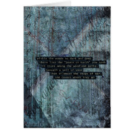 Im Wald liegt Frieden