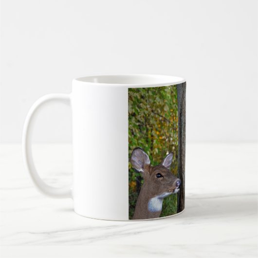 im Wald mit Herzen spielen Kaffeetasse (Links)