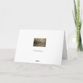 Im Wald - mit tiefstem Beileid Karte (Rückseite)