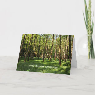 Im Wald - Mit tiefstem Beileid Karte