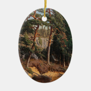 „Im Wald“-Ornament Keramik Ornament