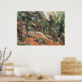 Im Wald - Paul Cezanne - c1898 Poster (Küche)