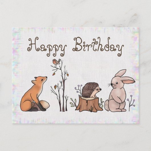 Im Wald Postkarte (Vorderseite)