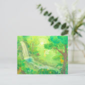 im Wald Postkarte (Stehend Vorderseite)