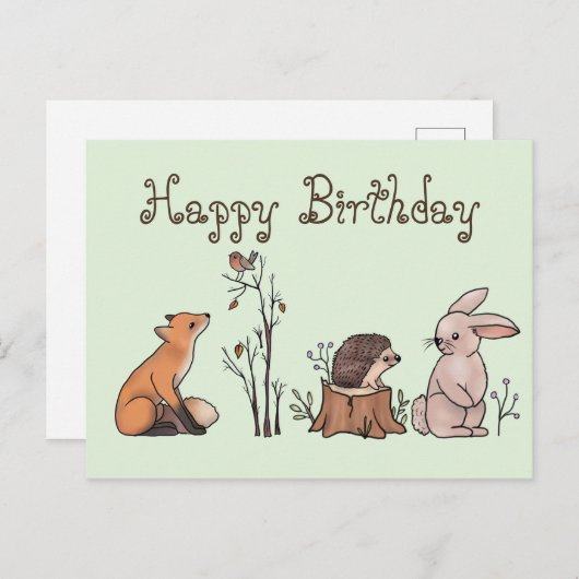 Im Wald Postkarte (Vorne/Hinten)