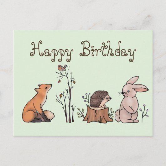 Im Wald Postkarte (Vorderseite)