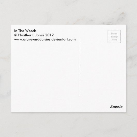 Im Wald Postkarte (Rückseite)