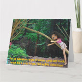 Im Wald, um sich mit meiner Schwester zu treffen Karte (Rückseite)