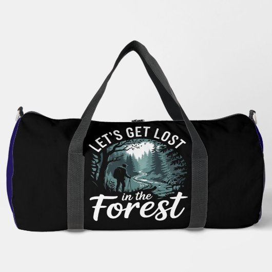 "Im Wald verloren gehen" - Abenteuer Duffle Bag (Vorderseite)