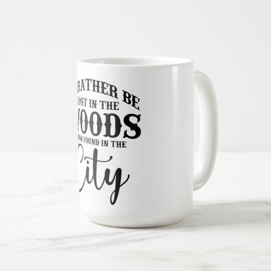 im Wald verloren Kaffeetasse (VorderseiteRechts)