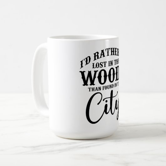 im Wald verloren Kaffeetasse (Vorderseite Links)