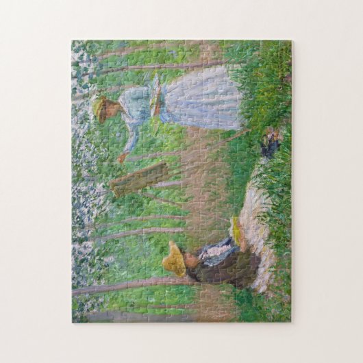 Im Wald von Giverny Monet Fine Art Puzzle (Vertikal)