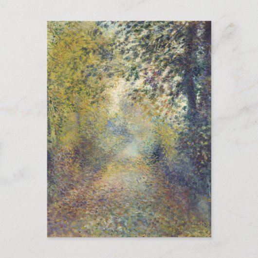 Im Wald von Pierre-Auguste Renoir Postkarte (Vorderseite)