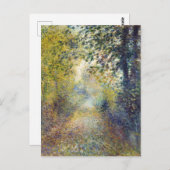 Im Wald von Renoir, Französisch-Impressionismus Ku Postkarte (Vorne/Hinten)