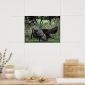 Im Wald - Weide Grün B&W Poster (Küche)